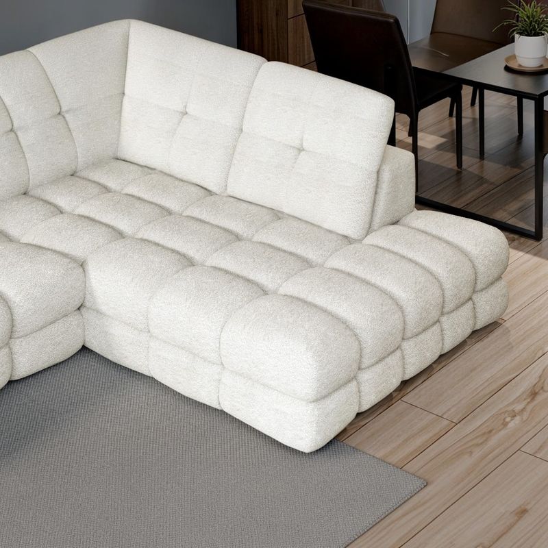 Tollo XL hjørnesofa 400x217 med elektrisk setedybde