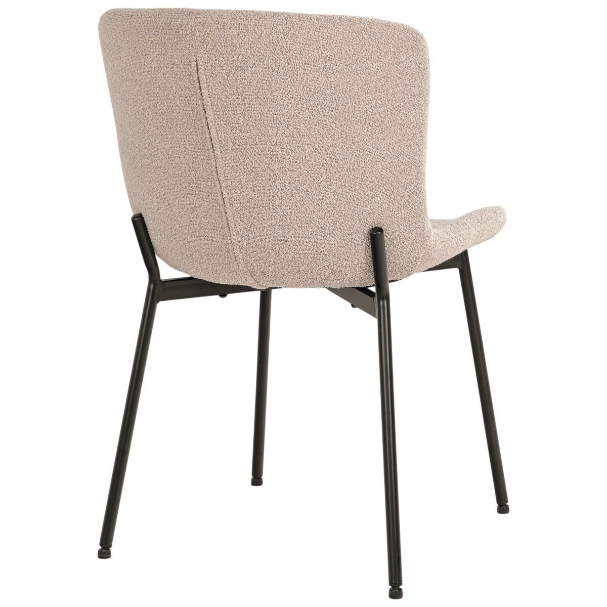 Maceda spisestol bouclé – beige | House Nordic