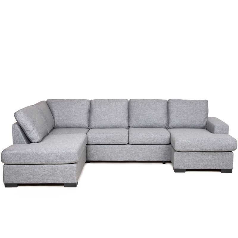 Vega U-hjørnesofa 286x200cm - Storm tekstil