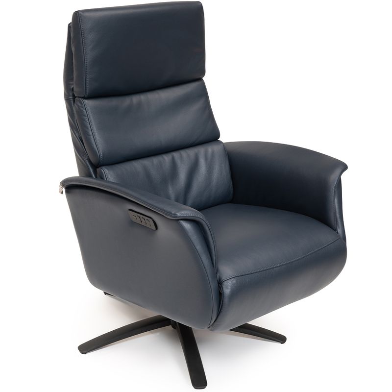 Dennis Recliner med integrert fothviler | Adore velur