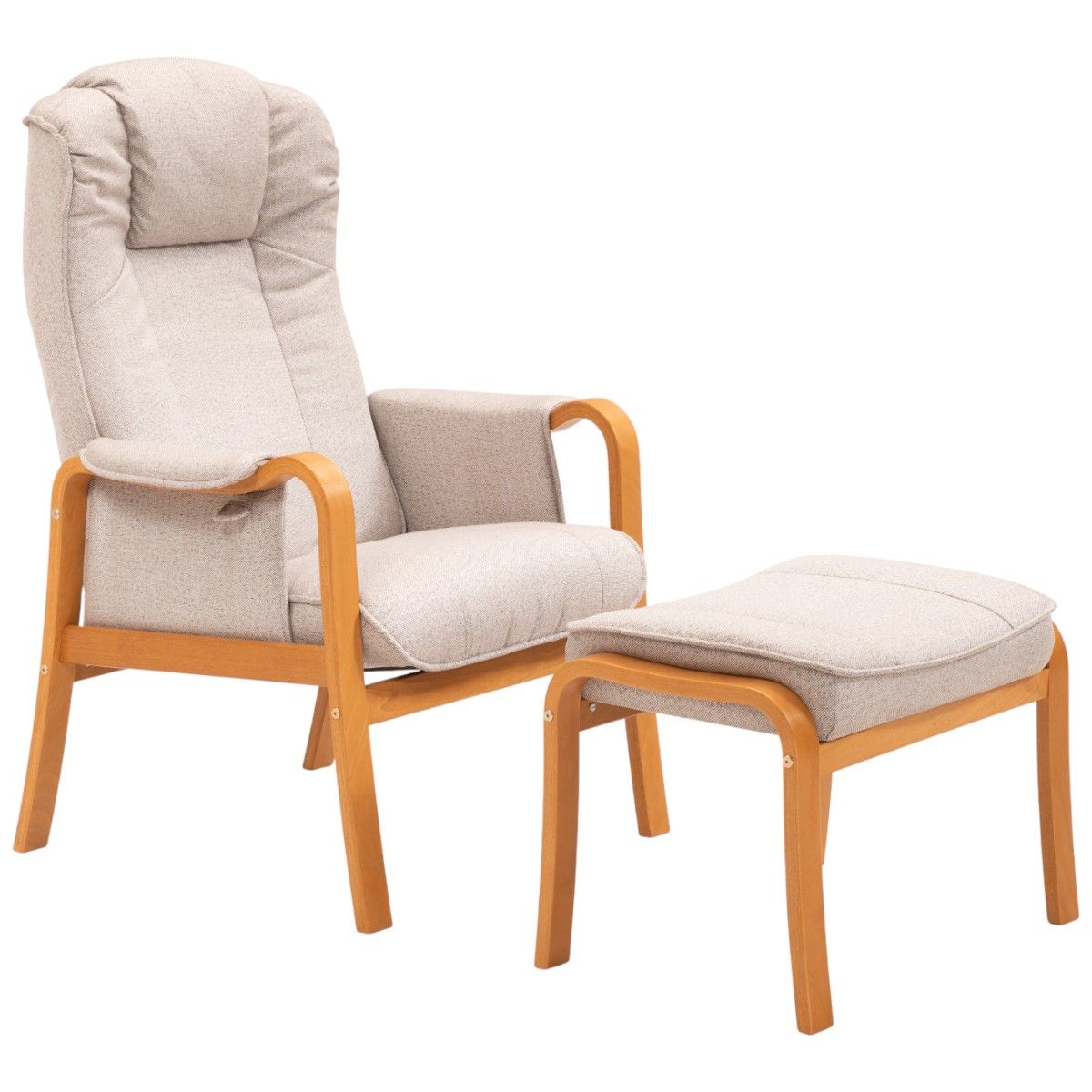 Cardiff hvilestol med regulerbar rygg | Brego tekstil