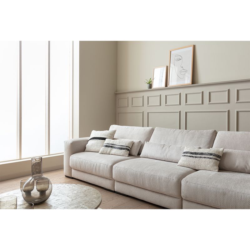 2389 Egholm Hjørnesofa åpen ende 336cm x 256cm modulbasert velg Ribcord cordfløyel tekstil