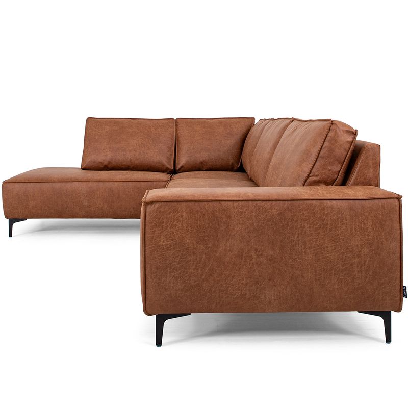 Brussel hjørnesofa med åpen ende høyre 305x215 | Colorado Eco skinn
