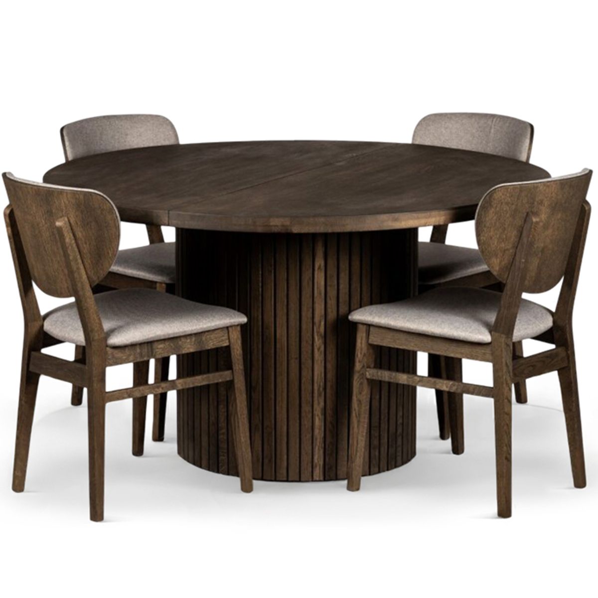 Sophisticate 115+50+50 Spisebord heltre massiv eik smoked oak