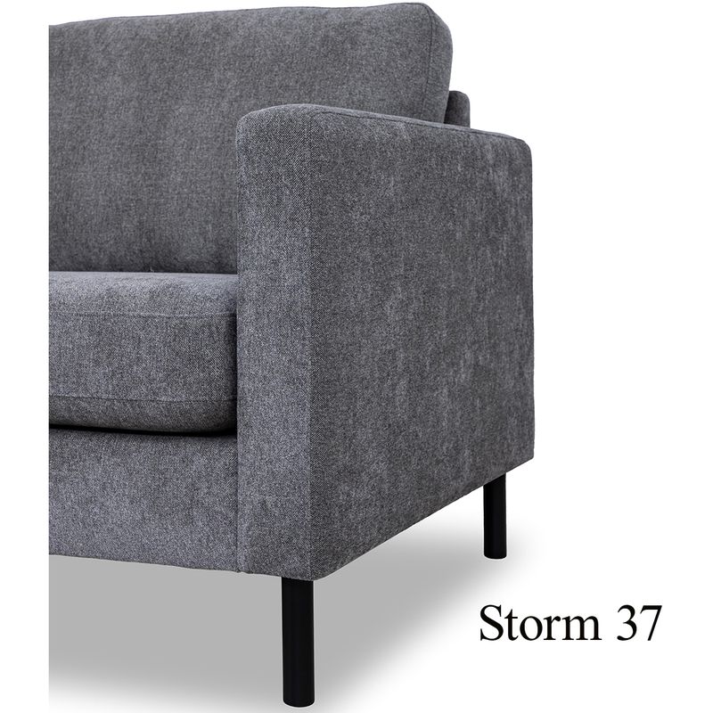 Luton 3 seter sofa 202cm Storm Tekstil