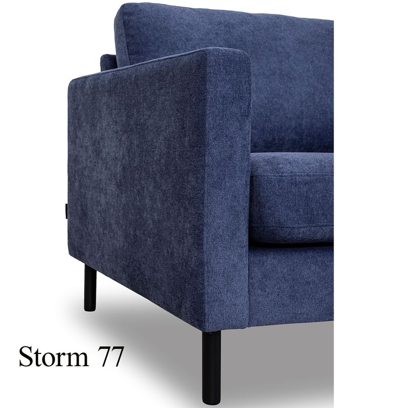 Luton 2 seter sofa 162cm Storm Tekstil
