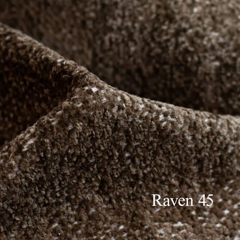 Arizona Oppsett 3 Hjørnesofa Raven tekstil 325x208 m/ åpen ende