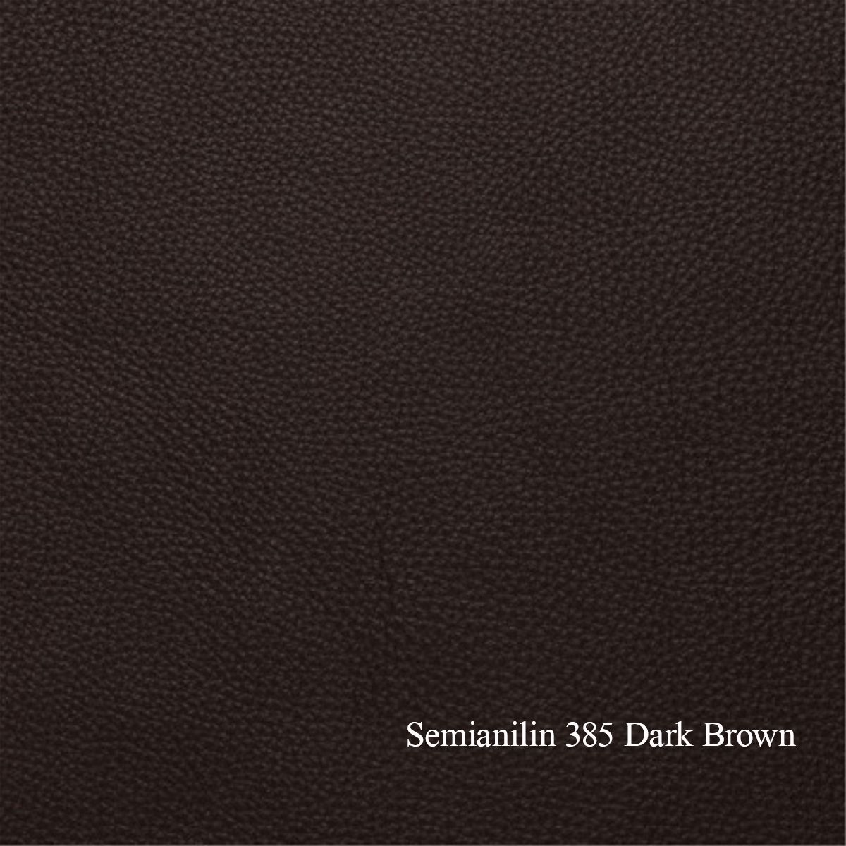 Leon Recliner med integrert fothviler semianilin skinn