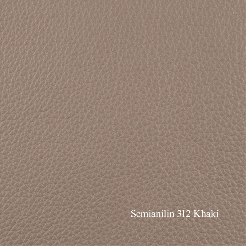 Leon Recliner med integrert fothviler | Semianilin skinn