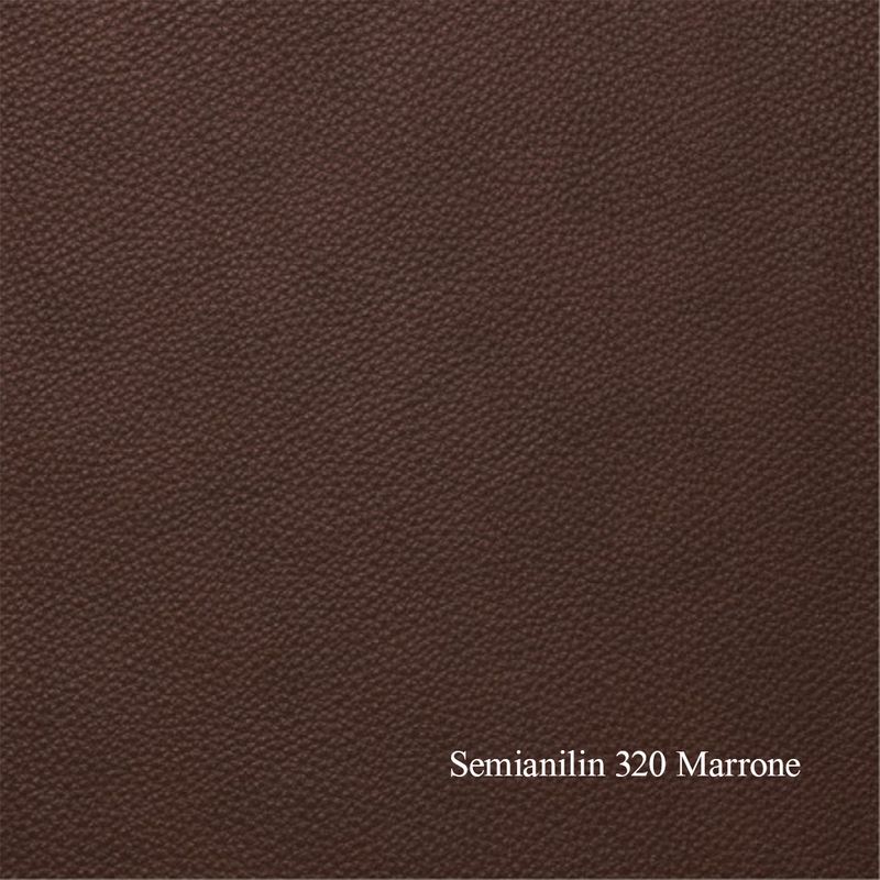 Five Recliner med integrert fothviler | Semianilin skinn