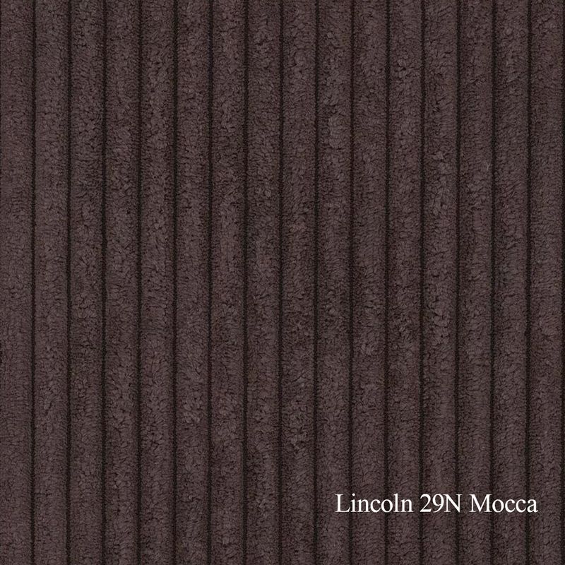 Las Vegas 3N Lux sjeselong sofa 310x195cm velg farge Lincoln cordfløyel FluffOne