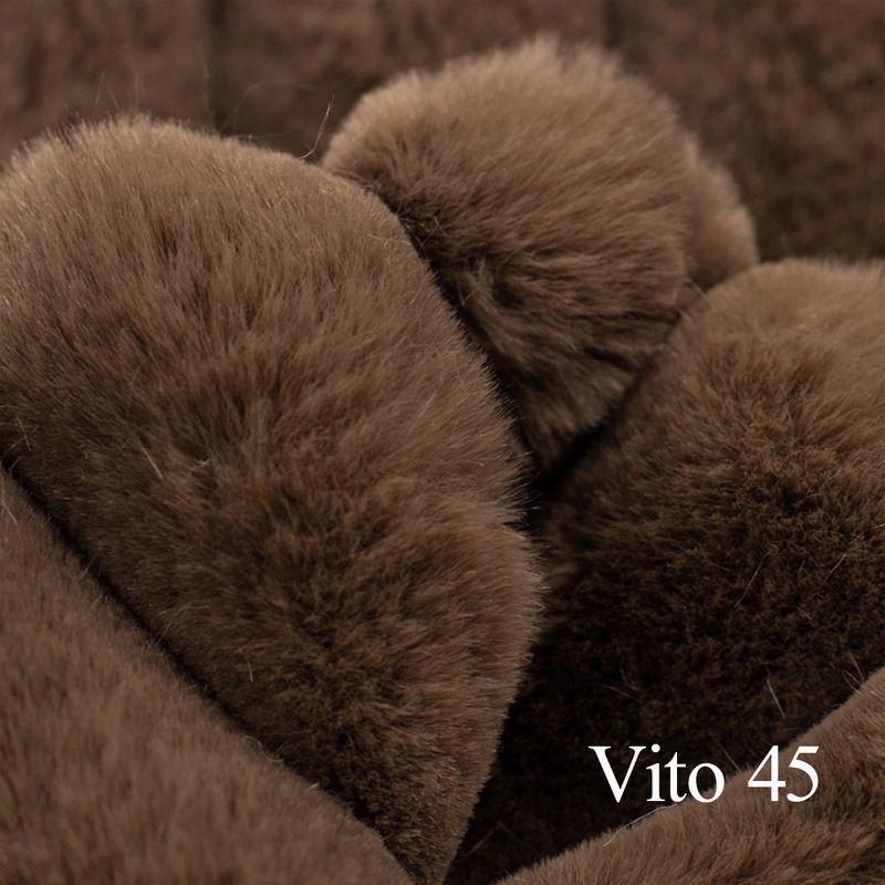 Minchi U-hjørnesofa Symmetrisk 302 cm x 205 cm | Vito cordfløyel tekstil