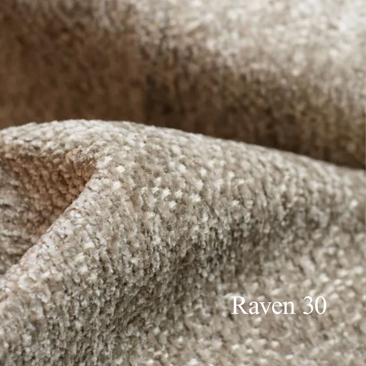 Vega 3-seter sjeselong sofa 220x132cm Raven tekstil