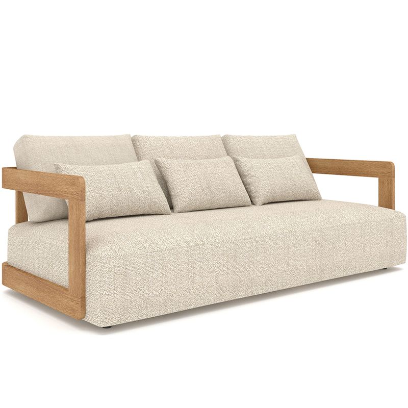 Rafa 3-seter loungesofa ute - teak & Quick Dry