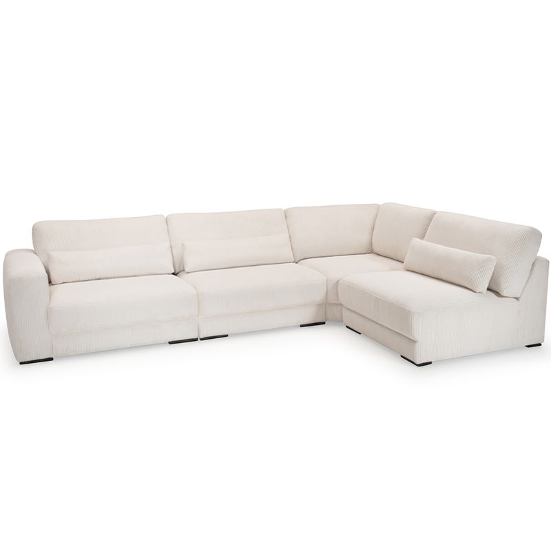 2389 Egholm Modulsofa åpen ende 336cm x 210cm velg Ribcord cordfløyel tekstil