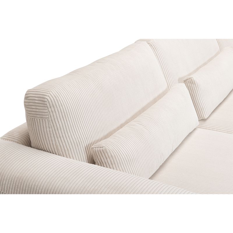 2389 Egholm Modulsofa åpen ende 336cm x 210cm velg Ribcord cordfløyel tekstil