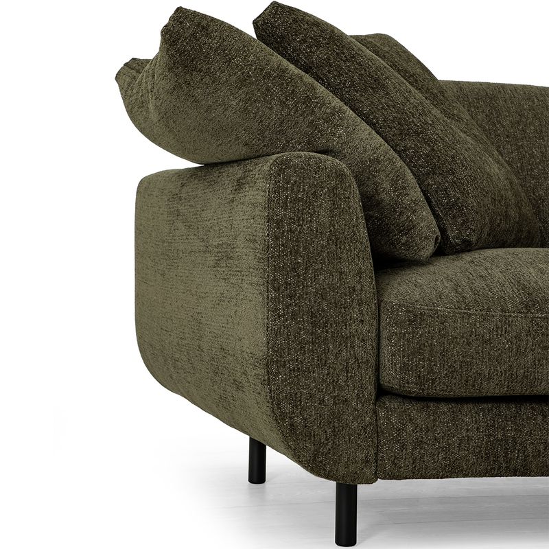 Lazy 3,5 seter sofa i Raven tekstil 279 cm