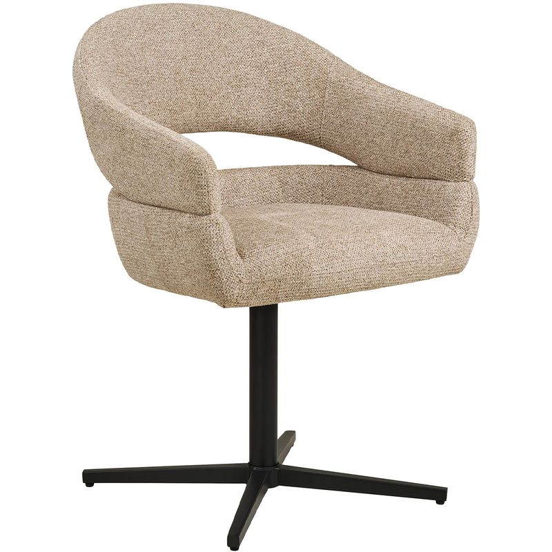Dover spisestol sand med sving - tekstil | House Nordic